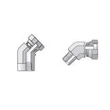 Pipe Swivel - NPT/NPTF to NPSM Swivel - 45 Elbow